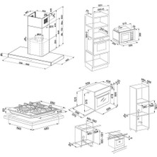 Franke Inox 4lü Ankastre Set (Faber Stilo A60-FHNL 604XS-FSL 82 H Xs-Fsl 20 Mw Xs)