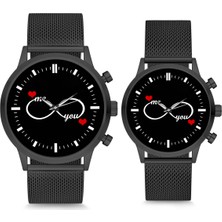 Stony Çift Saatleri Sevgili Saati Siyah Me You Çift Kol Saati