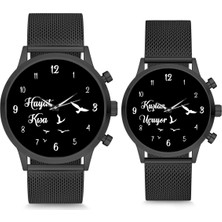 Stony Çift Saatleri Sevgili Saati Siyah Kuşlar