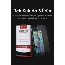 Kzy Apple iPhone 15 Plus ile Uyumlu Temperli Ekran Koruyucu Kırılmaz Cam Ekonomik 3'lü Paket