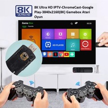 Qasul Game Box 5g 8k Ultra Hd  Tv Box + Game Box Android Tv + Oyun Konsolu 2in1