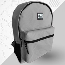 Vatkalimon Unisex Gri  Su Geçirmez Okul ve Sırt Çantası