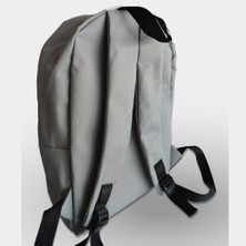 Vatkalimon Unisex Gri  Su Geçirmez Okul ve Sırt Çantası