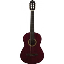 Valencia VC204TWR Klasik Gitar 4/4 Şeffaf Şarap Kırmızısı Mat