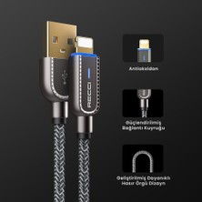 Recci Hızlı Şarj Özellikli Lightning iphone USB Kablo Recci RS02L Smart Power-Off Serisi 1m