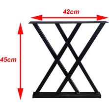 Cvtdesign Metal Sehpa Ayağı 1,5mm Kalınlık Profil Sehpa Ayakları