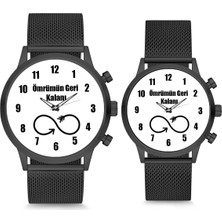 Stony Siyah Ömrümün Geri Kalanı Beyaz Çift Sevgili Kol Saati