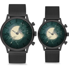 Stony Sade Yeşil Tasarım Çift Sevgili Kol Saati