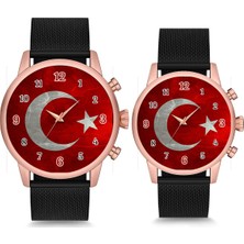 Stony Türkiye Bayrağı Çift Sevgili Kol Saati