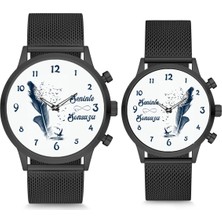 Stony Çift Saatleri Sevgili Saati Siyah Seninle Sonsuza Çift Kol Saati