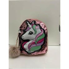 Dzc Kuzenler Avm Dzc Kuzenler Kız Çocuk Unicorn Işıklı Pullu Sırt Çantası Küçük Boy