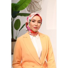 Silk Home Koyu Yeşil Yaprak Desen Tivil Ipek Eşarp 11406-47