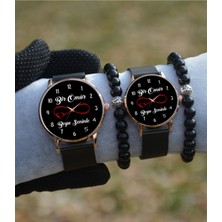 Stony Çift Saatleri Sevgili Saatleri Bileklik Hediyeli Bir Ömür Seninle Doğum Günü Hediyesi