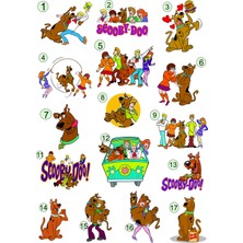 Lilya Sticker Scooby Doo 3D 5' Li Sticker Seti