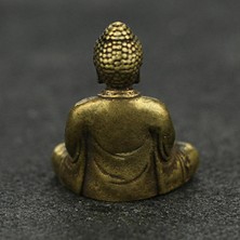 F Fityle Rass Mini Sakyamuni Uddha Heykeli Süsler Meditasyon Oturmuş Poz Küçük Uddha Heykeli Heykelcik - B (Yurt Dışından)