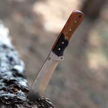 Kam Knife El Yapımı Kılıflı Klasik Bıçak - Outokumpu 4116 Çelik - A40 4116 Maun Siyah