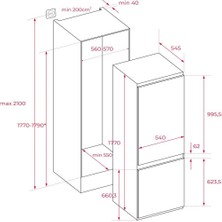 Teka Rbf 43330 Fı Eu Ankastre Buzdolabı