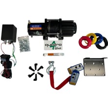 Quatro 12V 5000 Lb Sentetik Halatlı Vinç Atv - Utv Vinci