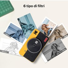 Kodak Mini Shot 2 Retro 4pass 2'si 1 Arada Anında Kamera ve Fotoğraf Yazıcısı (5,3 x 8,6 Cm) + 8 Sayfa, Beyaz