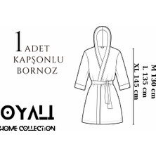 Oyalı Kapsonlu Lux Bornoz Erkek Kadın Yumuşacık Antialerjik Pamuk Boroz Aile Takimi Set Ceyiz Hediye Dugun Bayan