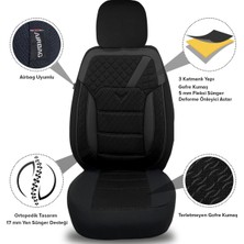 Minderland K1 - Tofaş Şahin ile Uyumlu Koltuk Kılıfı, Tam Takım/siyah