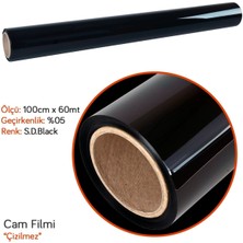 Niken Çizilmez 100 cm x 60 mt %05 S.d.black Cam Filmi