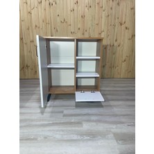 Esyah Lüx Raflı Düşer Kapak  Mutfak Dolabı