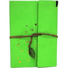 Mevafa Defter Deri Kaplı Ağaç Baskılı Hediyelik