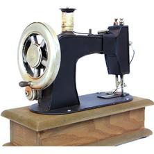 Mevafa Dekoratif Metal Dikiş Makinesi Kutulu Biblo Hediyelik