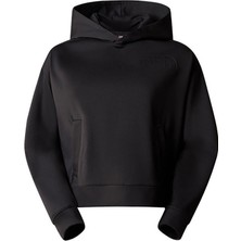 The North Face Kadın Kapşonlu Sweatshirt Spacer Air Hoodie Outdoor Kullanım İçin Siyah XL