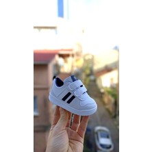 Hbc Ortopedik İlkadım Çocuk Ayakkabı Unisex Suni Deri Sneakers Hazır Taban Cırt Cırtlı Bağlama