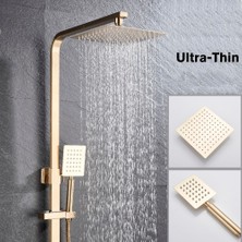 Kapadokya Style Banyo Bataryası Duş Seti Mat Gold Özel Seri Yeni Model