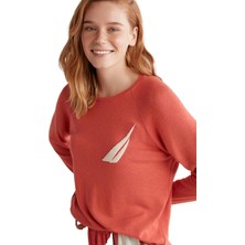 Nautica Kadın Comfort Mood Uzun Kollu Kremit Pijama Takımı