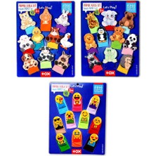 Colezium CLZ247 3 Set - 30 Parça  Evcil , Vahşi Hayvanlar ve Emojiler Parmak Kukla