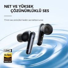 Anker Soundcore Liberty 4 NC TWS Bluetooth 5.3 Kulaklık - Hibrit Aktif Gürültü Önleme - LDAC ve Hi-Res Wireless Sertifikalı - A3947 - Kadife Siyahı (Anker Türkiye Garantili)