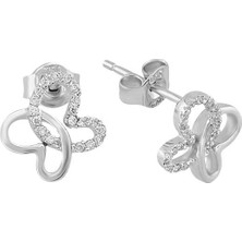 Sirius Pırlanta Pırlanta Taşlı Kalp Küpe 0415E0009