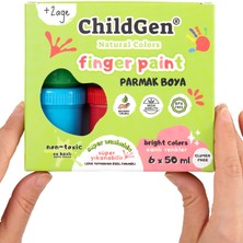 Childgen Süper Yıkanabilir 6'lı Parmak Boya Seti (6X50GR)