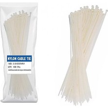 Hepsinalburda Klips Kablo Bağı Cırt Kelepçe 2.5X100 mm Beyaz