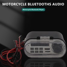 Motosiklet Ses Stereo Hoparlör Su Geçirmez Motosiklet Scooter Fm Radyo Bluetooth USB Tf Mp3 Müzik Çalar Kiti (Yurt Dışından)