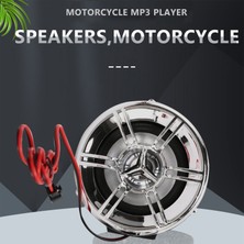 Motosiklet Ses Stereo Hoparlör Su Geçirmez Motosiklet Scooter Fm Radyo Bluetooth USB Tf Mp3 Müzik Çalar Kiti (Yurt Dışından)