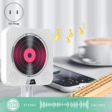 Sunshinee Taşınabilir CD Çalar Bluetooth CD Hoparlör Dijital Ekran Stereo Hoparlör Duvara Monte Müzik Çalar Öğrenci Için Abd Plug (Yurt Dışından)