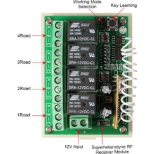 12 V 4ch Kanal 433 Mhz Kablosuz Uzaktan Kumanda Anahtarı Entegre Devre 2 Verici Dıy Parçaları Değiştirin Alet Setleri (Yurt Dışından)