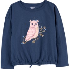 Carter's Küçük Kız Çocuk Tshirt Mavi