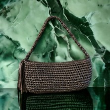 Craftatelier Deri Görünümlü Antrasit Renk Çanta