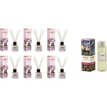 Pereja Çubuklu Oda Kokusu Tatlı Hayat 6 Adet + Kolonya