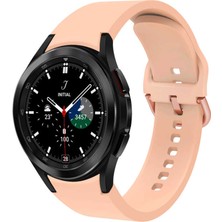 HTstore Galaxy Watch 4 Classic 46MM Krd-50 Silikon Kordon-Pembe