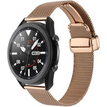 HTstore Galaxy Watch 46MM Htstore Krd-85 22MM Metal Kordon-Rose Gold