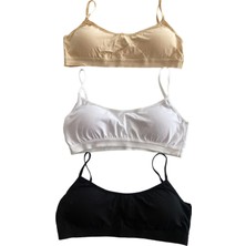Underwear Bodyway 3'lü Ip Askılı Petli Kadın Büstiyer