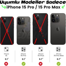 Gritty iPhone 15 Pro Uyumlu Kamera Lens Koruyucu, Çiziğe ve Darbeye Dayanıklı Koruyucu