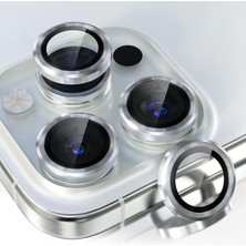 Gritty iPhone 15 Pro Max Uyumlu Kamera Lens Koruyucu, Çiziğe ve Darbeye Dayanıklı Koruyucu